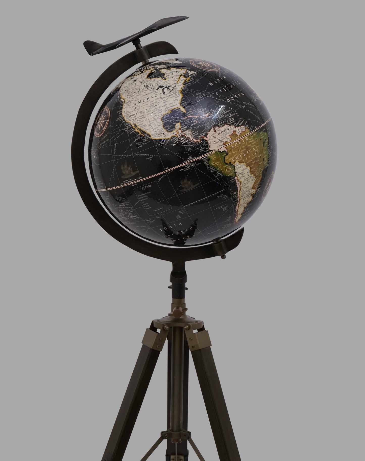 60″ Tall Jet Globe With Sliding Tripod.