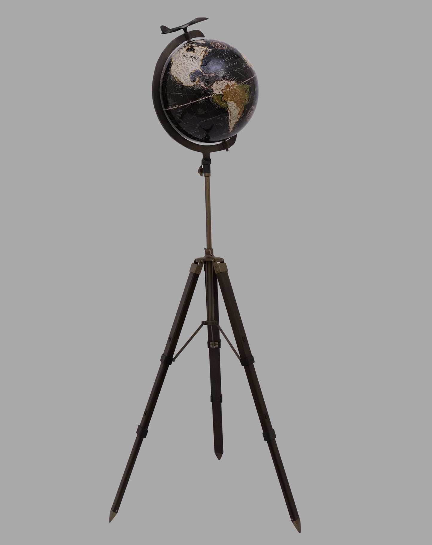 60″ Tall Jet Globe With Sliding Tripod.