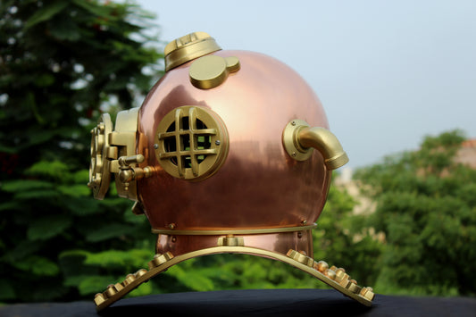 WAKHRZ ( Mark V ) Copper American US – Navy Diving Helmet.