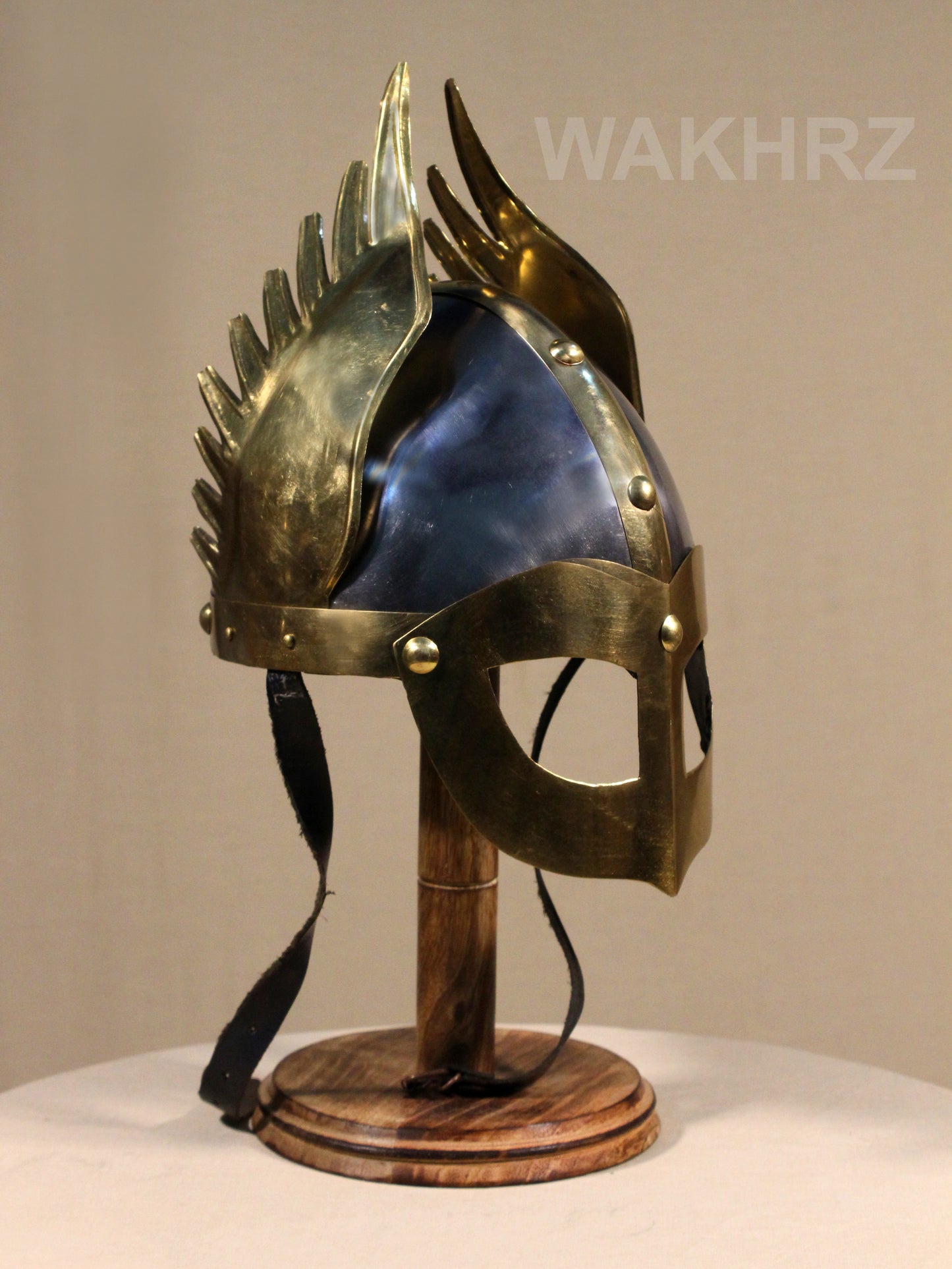 WAKHRZ NORMAN NASAL KING’S DELUXE EMPEROR HELMET WITH BASE.