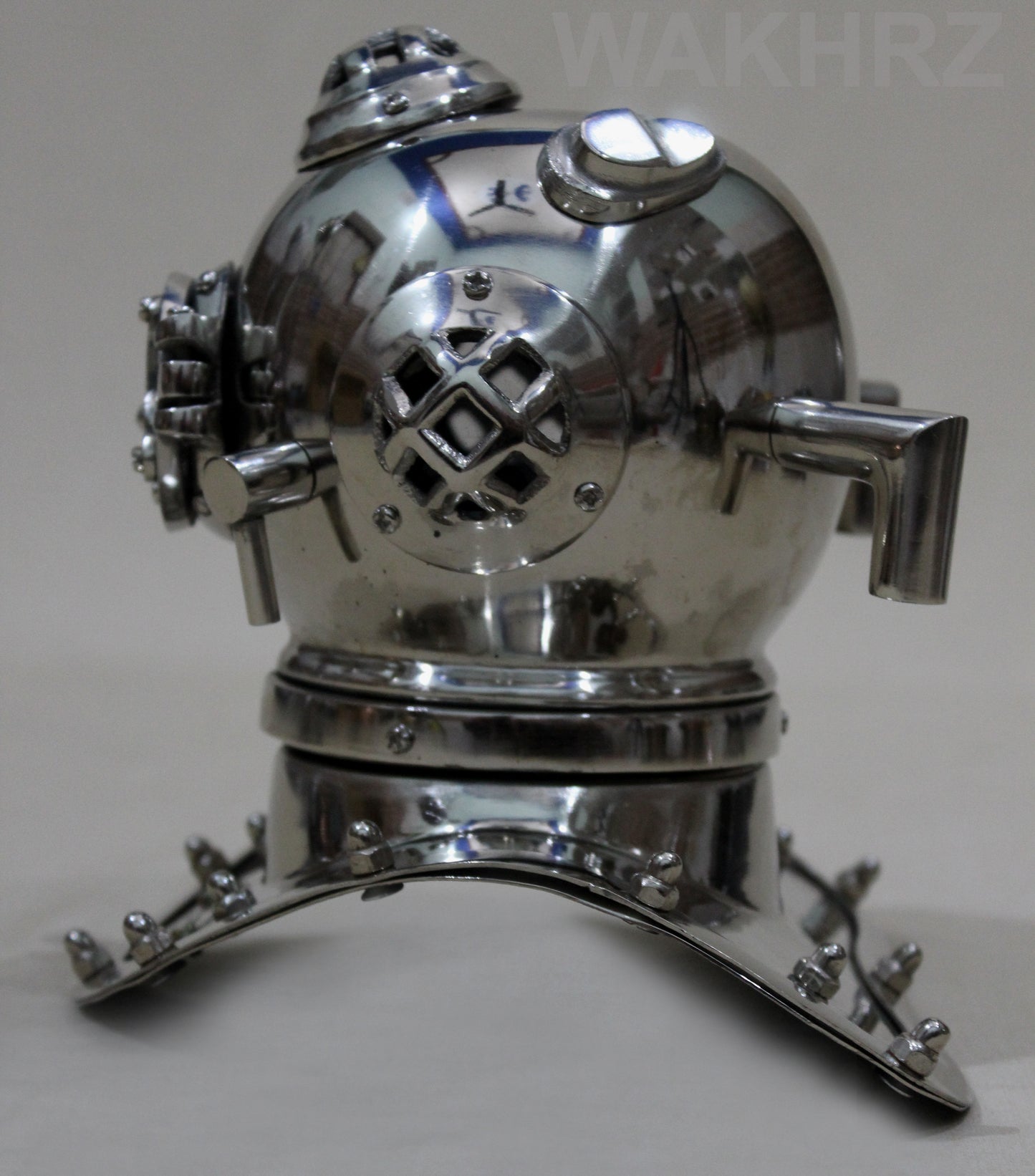 Mini ( Mark V ) American US – Navy Diving Helmet Silver (#06).