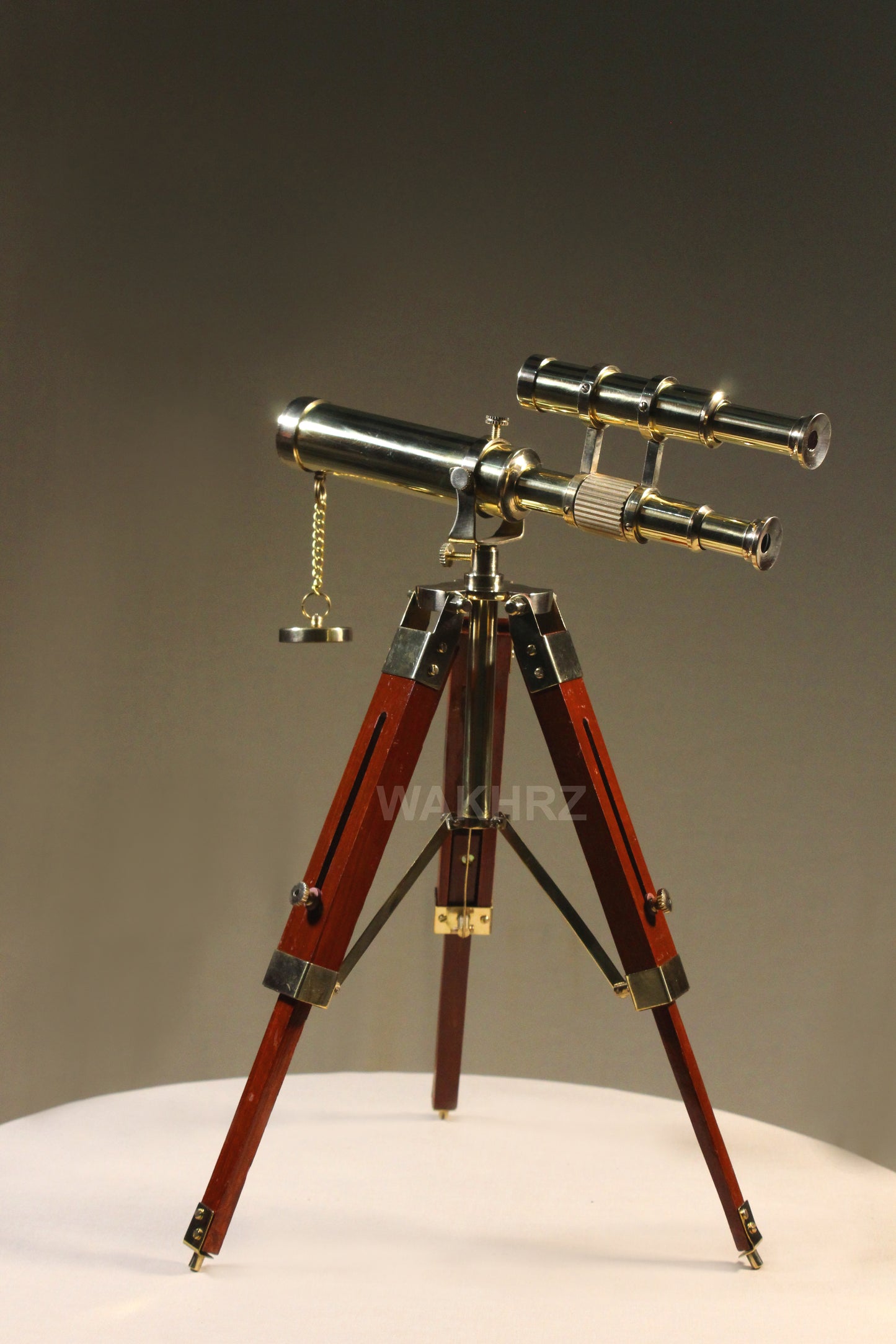 WAKHRZ Brass Nautical Tripod Telescope.