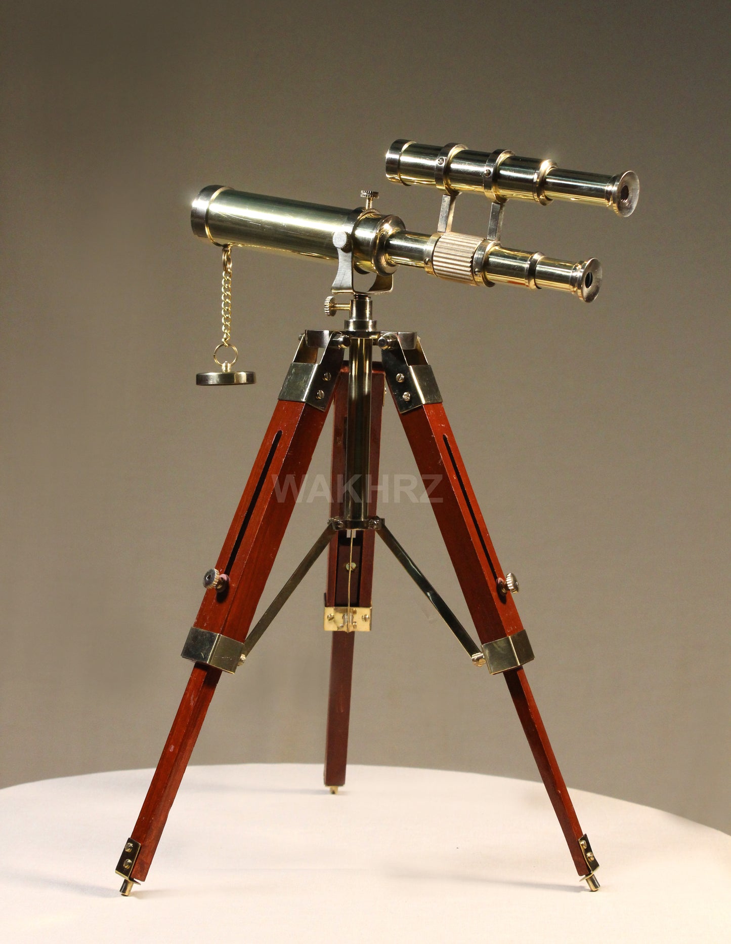 WAKHRZ Brass Nautical Tripod Telescope.