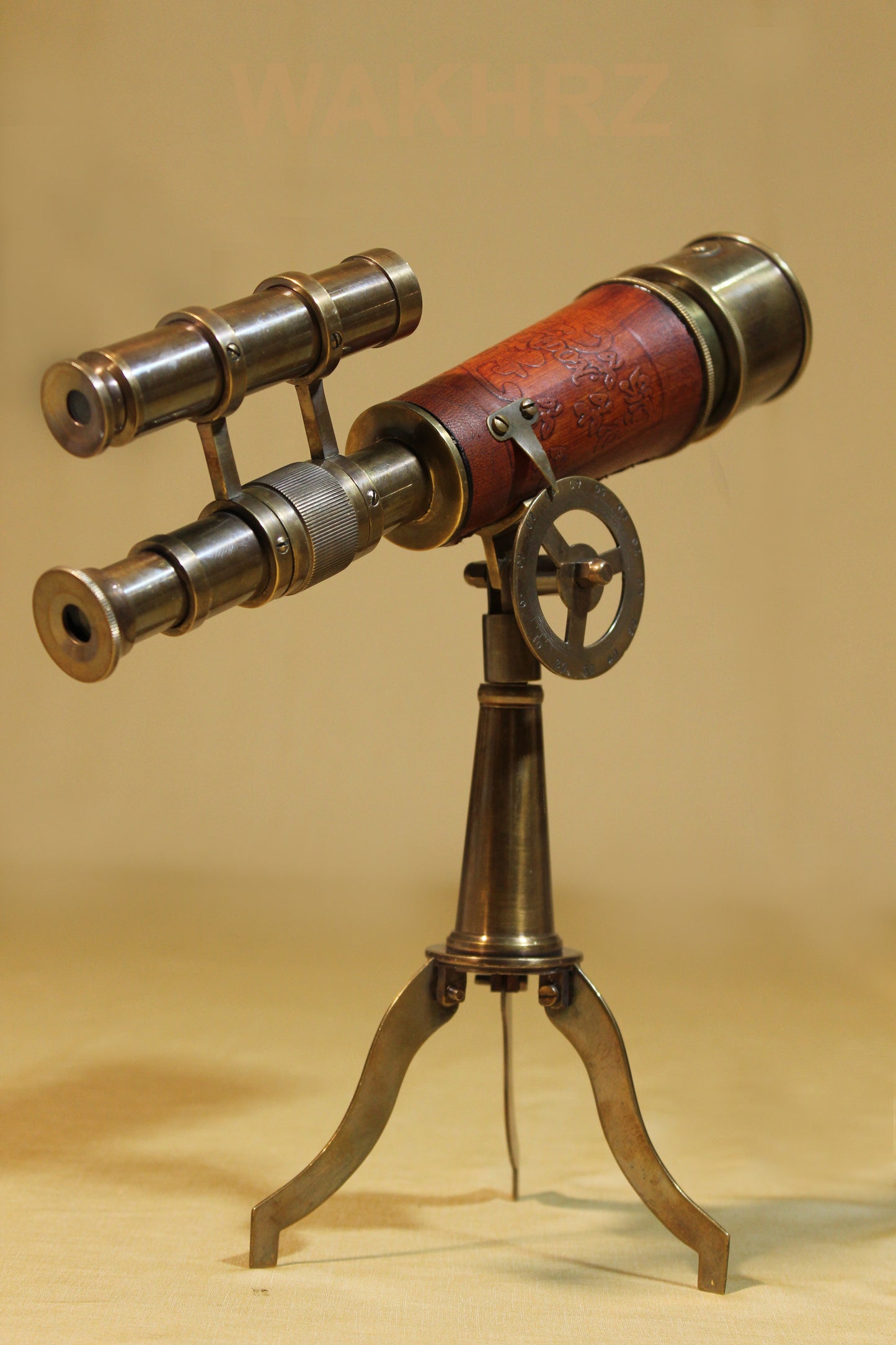 WAKHRZ Tripod Desk Double Barrel telescope With Stand.