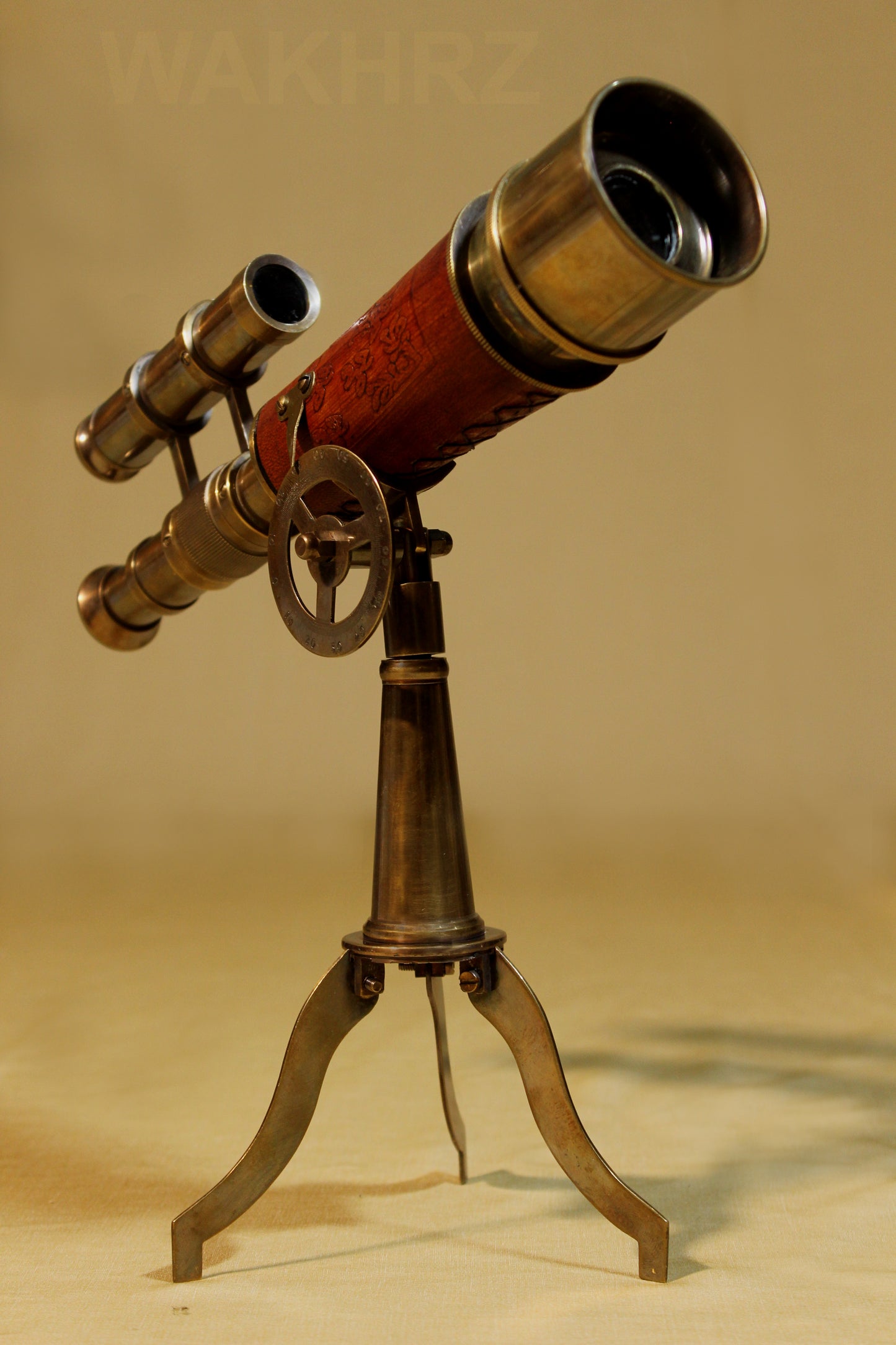 WAKHRZ Tripod Desk Double Barrel telescope With Stand.