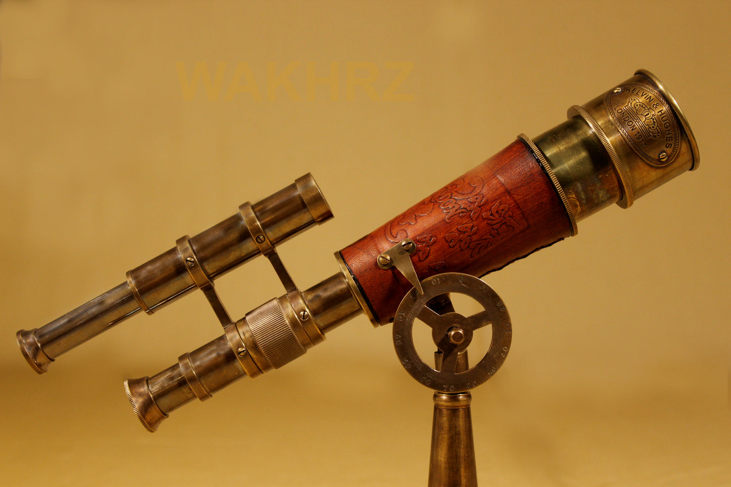 WAKHRZ Tripod Desk Double Barrel telescope With Stand.