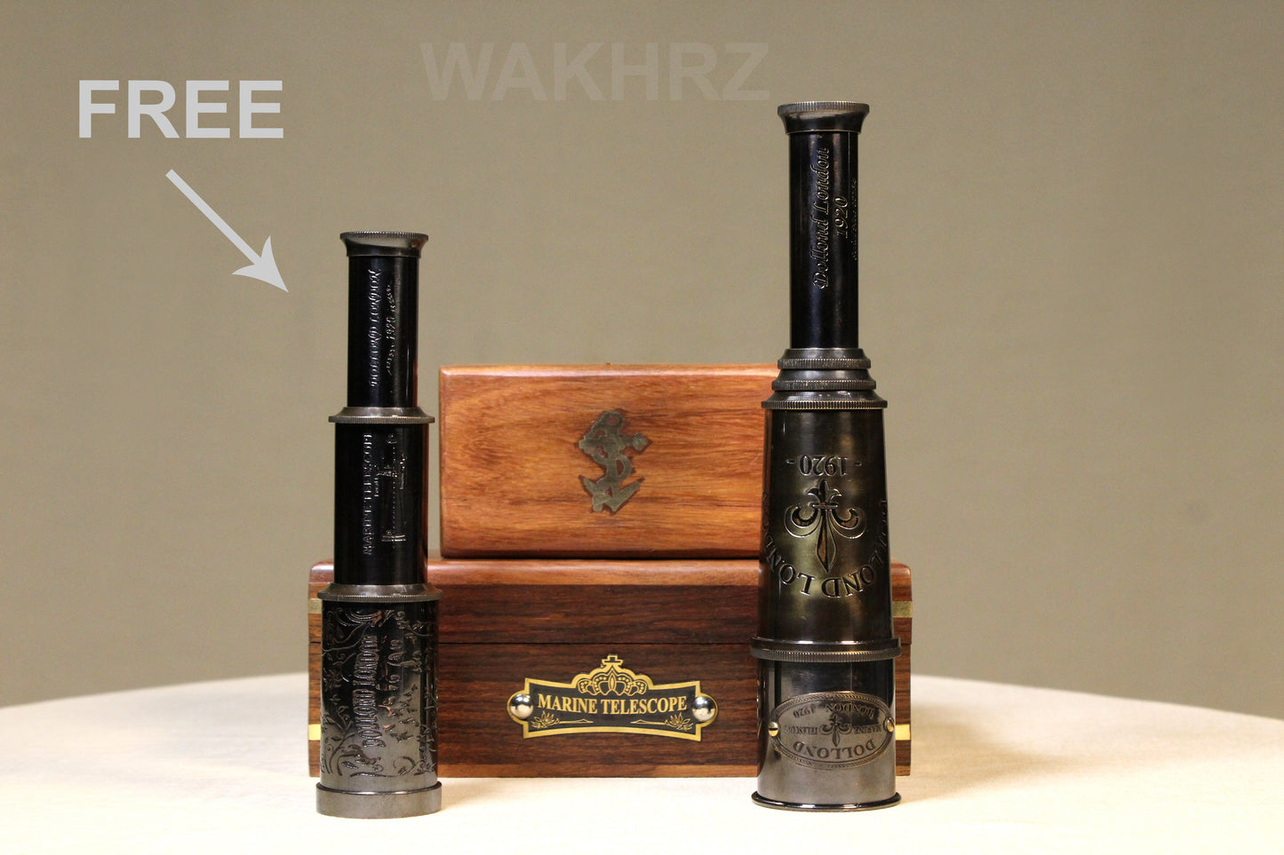 WAKHRZ MARINE TELESCOPE DOLLOND LONDON 1920.