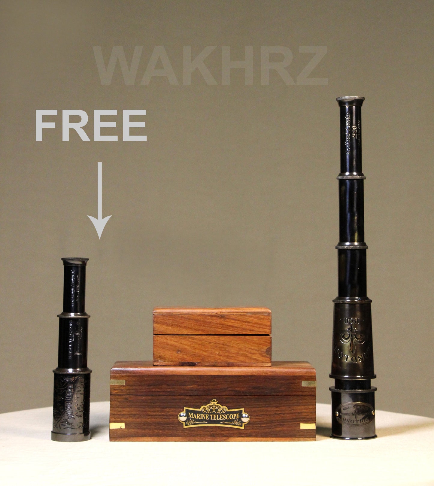 WAKHRZ MARINE TELESCOPE DOLLOND LONDON 1920.
