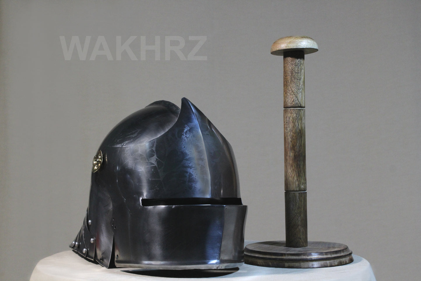 WAKHRZ MEDIEVAL GERMAN SALLET REENACTMENT BATTLE WARROIR HELMET.