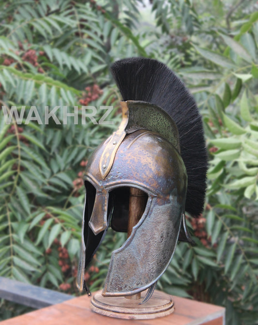 WAKHRZ GREEK ACHILLEC HELMET WITH BASE.