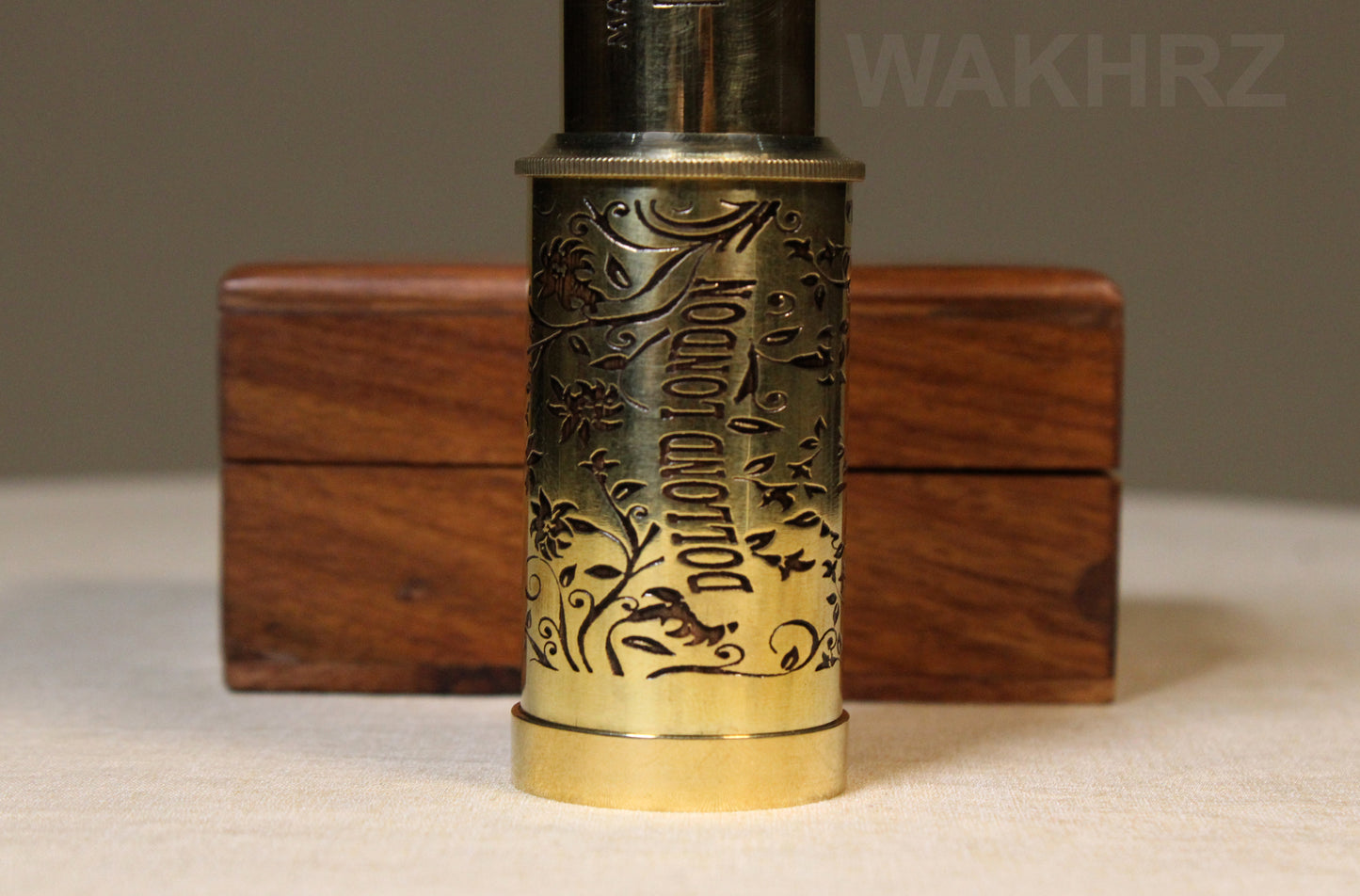 WAKHRZ ( Mini ) DOLLOND LONDON TELESCOPE WITH WOODEN BOX.