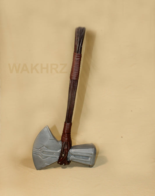 WAKHRZ Throwing Axe - Carbon Steel Head, Teakwood Handle, Brown, Regulation Size, Includes Leather Sheath.