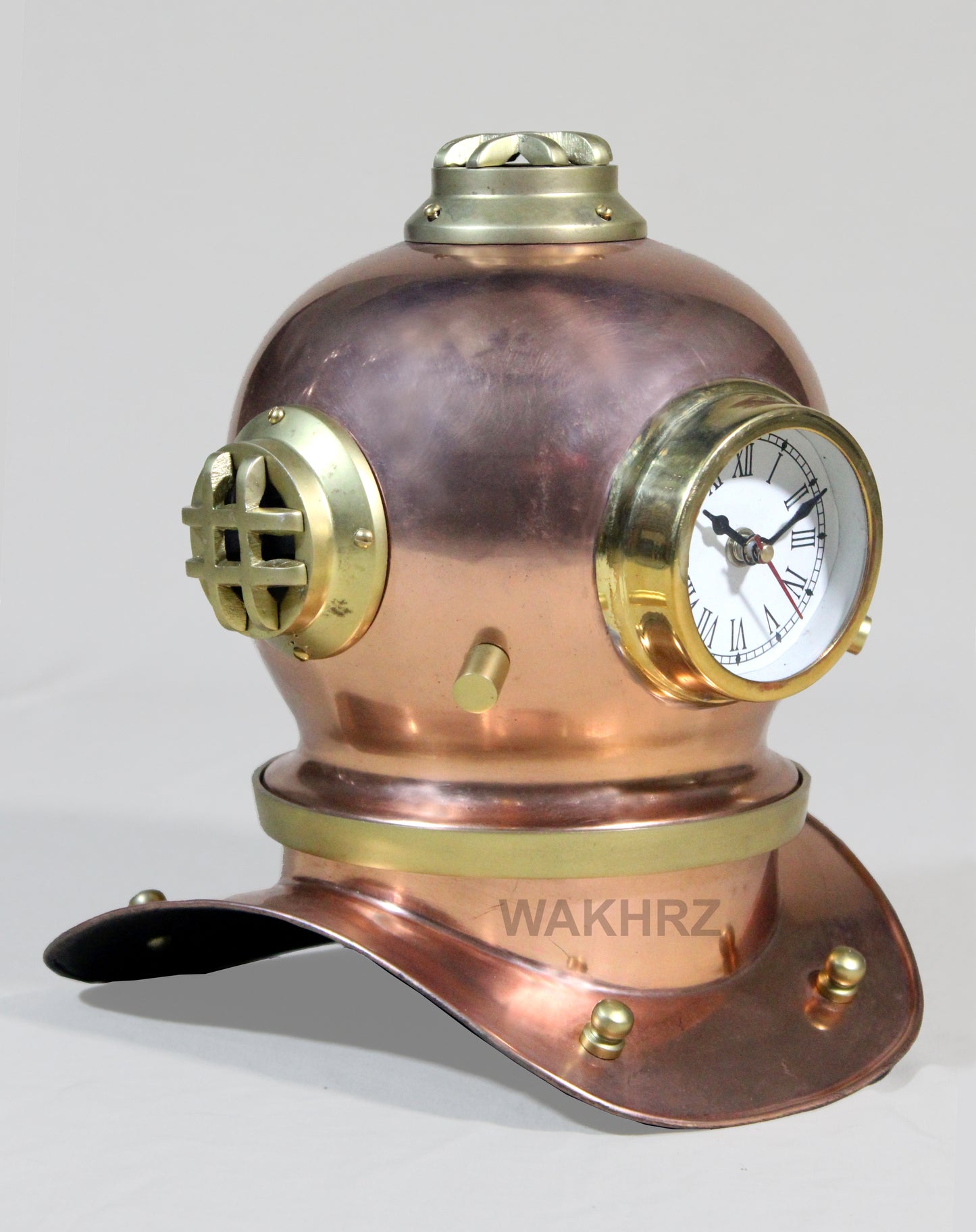 Mini ( Mark V ) American US – Navy Diving Copper Clock Helmet (#03).