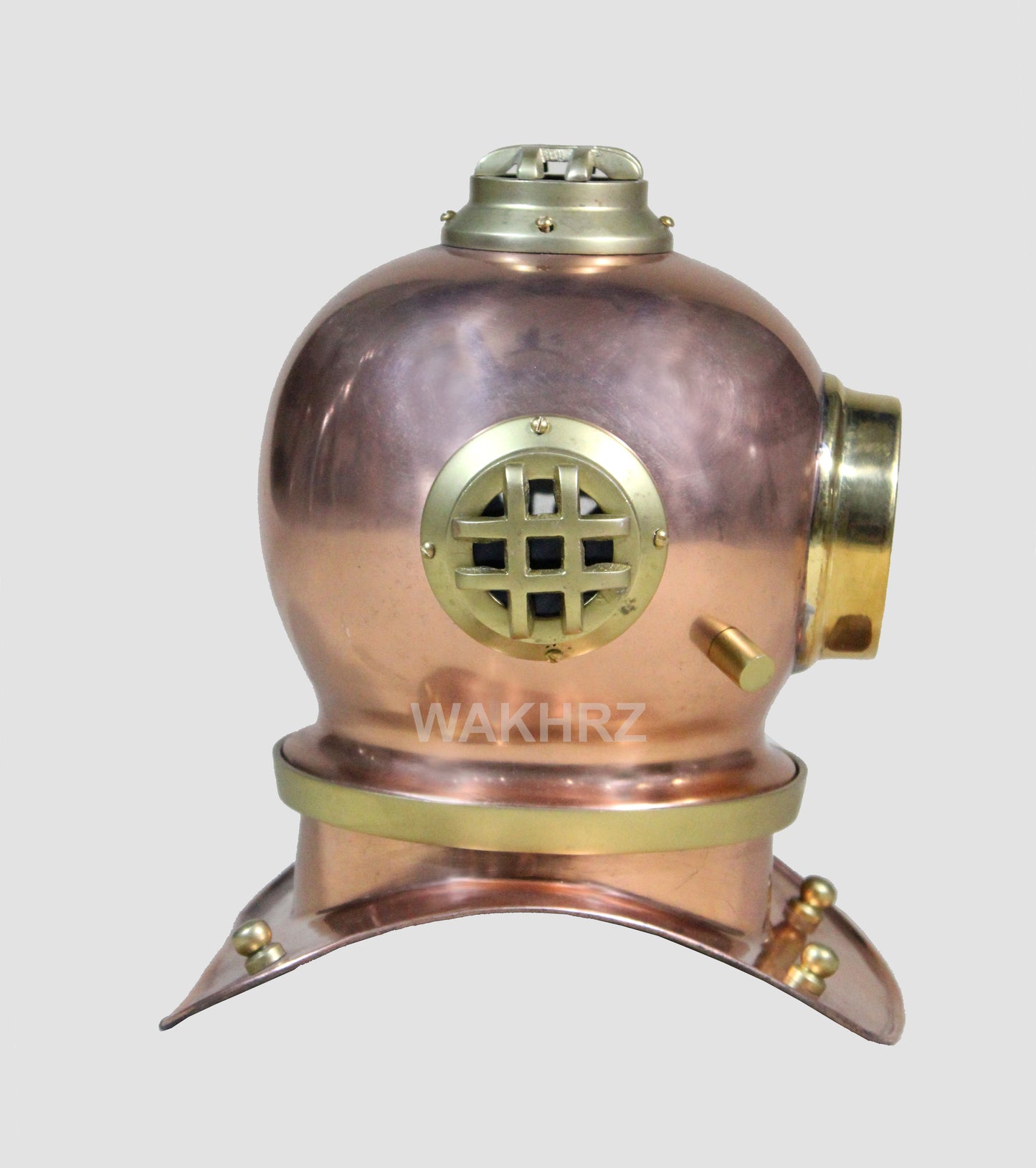 Mini ( Mark V ) American US – Navy Diving Copper Clock Helmet (#03).