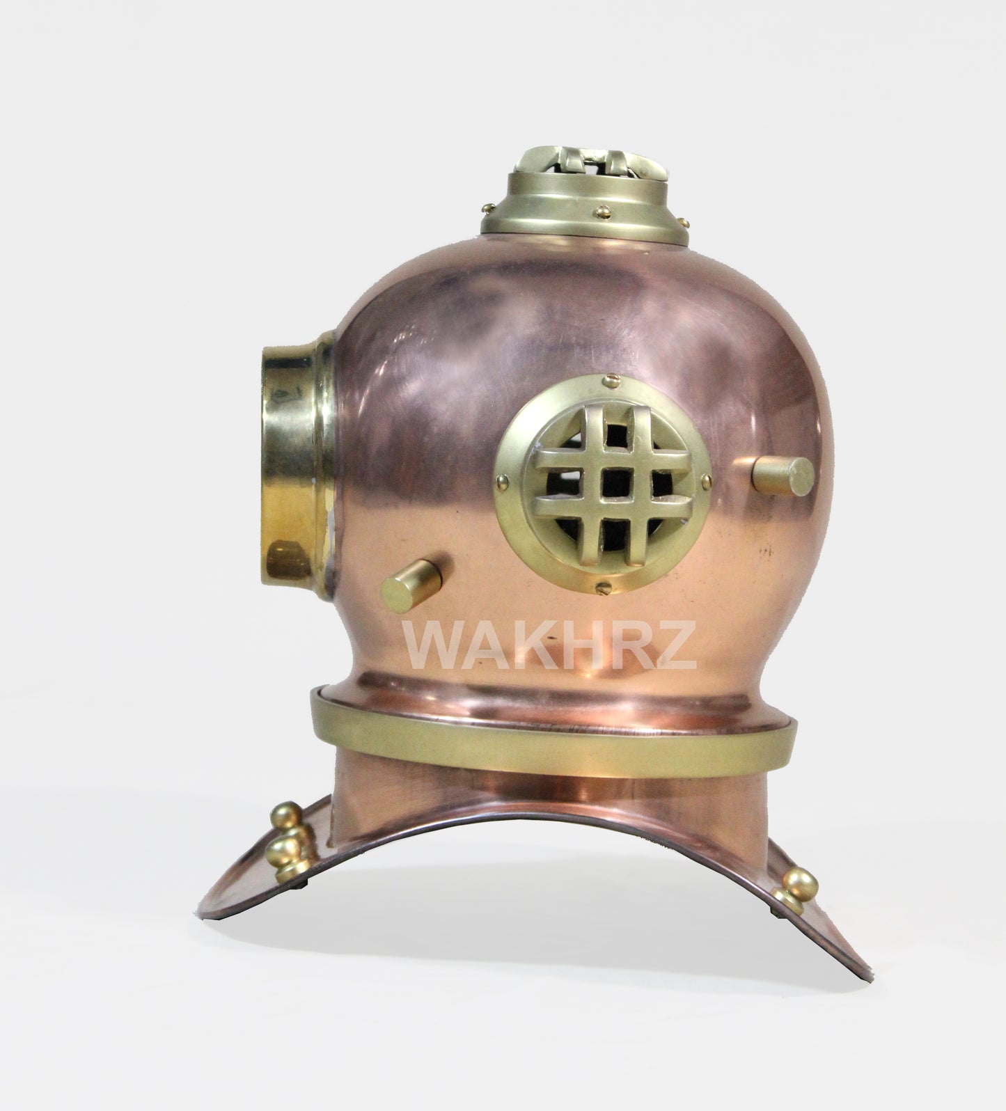 Mini ( Mark V ) American US – Navy Diving Copper Clock Helmet (#03).