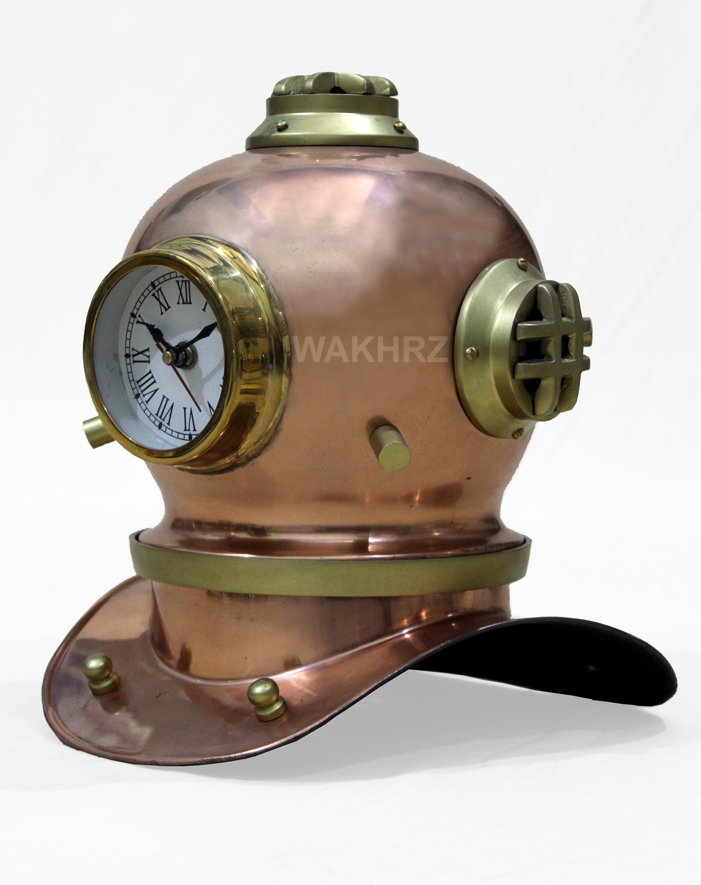 Mini ( Mark V ) American US – Navy Diving Copper Clock Helmet (#03).