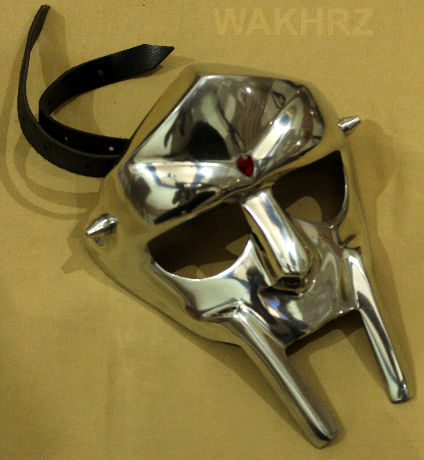 WAKHRZ Gladiator Helmet Face Mask MF Doom. Halloween Costume. Metal Full Face Wearable Unisex Mask