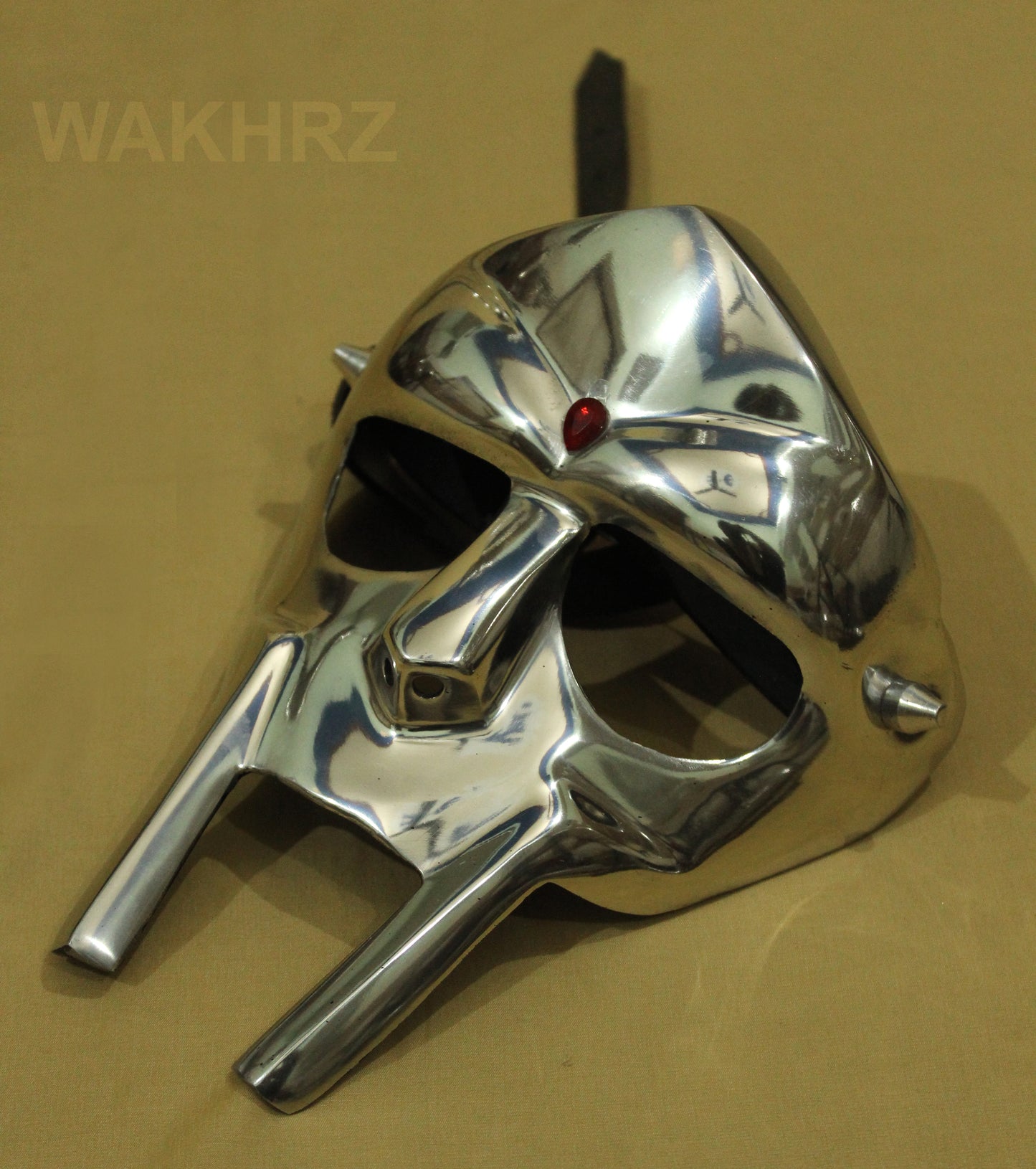 WAKHRZ Gladiator Helmet Face Mask MF Doom. Halloween Costume. Metal Full Face Wearable Unisex Mask
