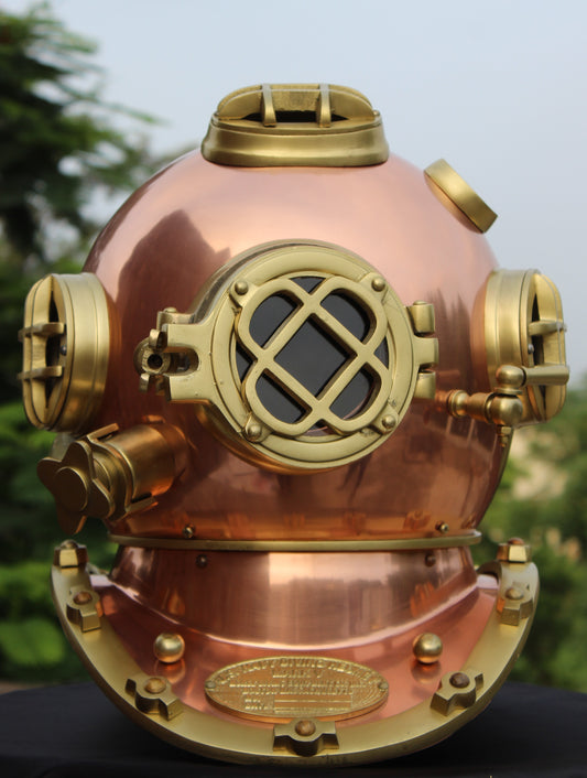WAKHRZ ( Mark V ) Copper American US – Navy Diving Helmet.
