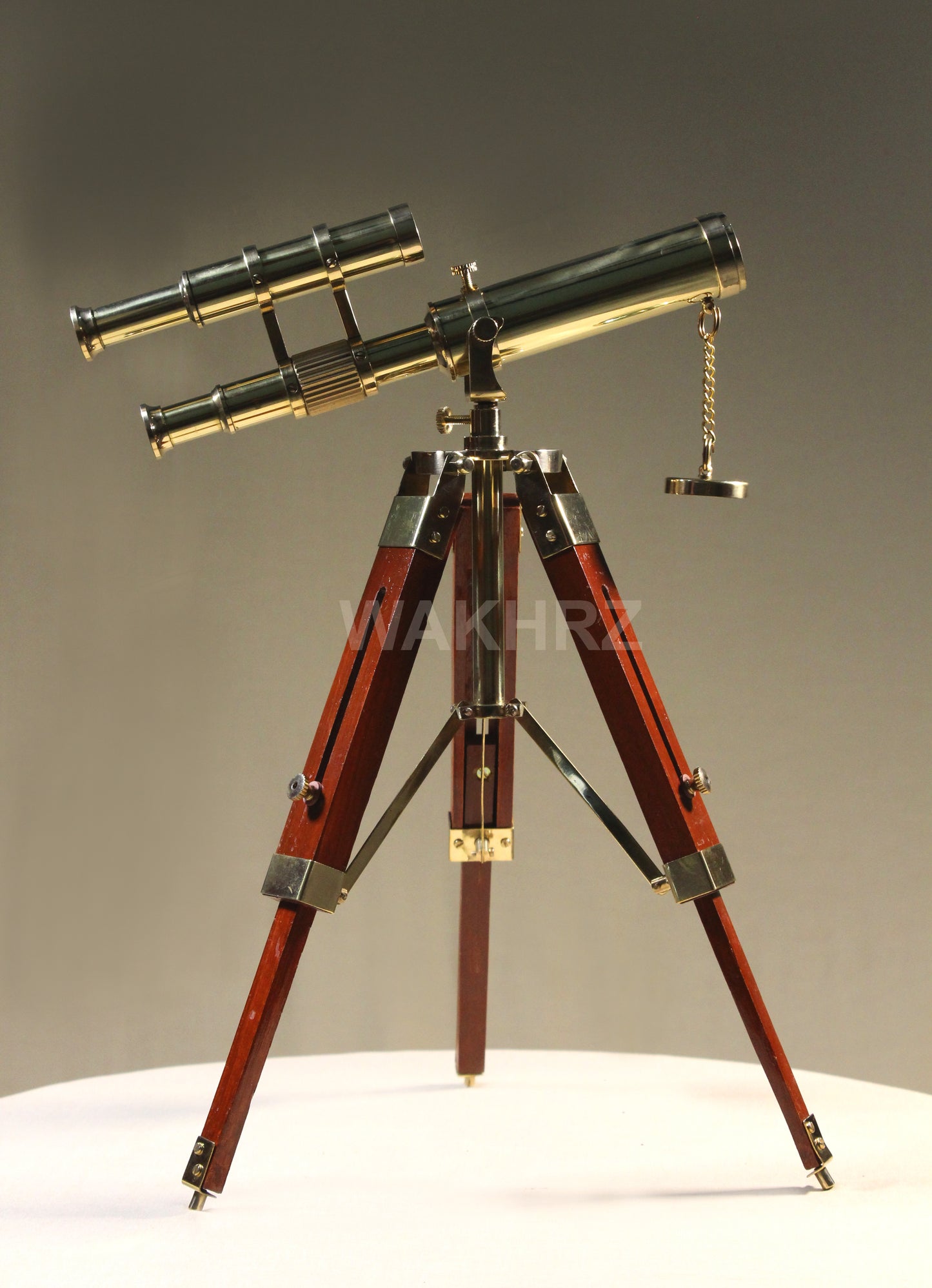 WAKHRZ Brass Nautical Tripod Telescope.