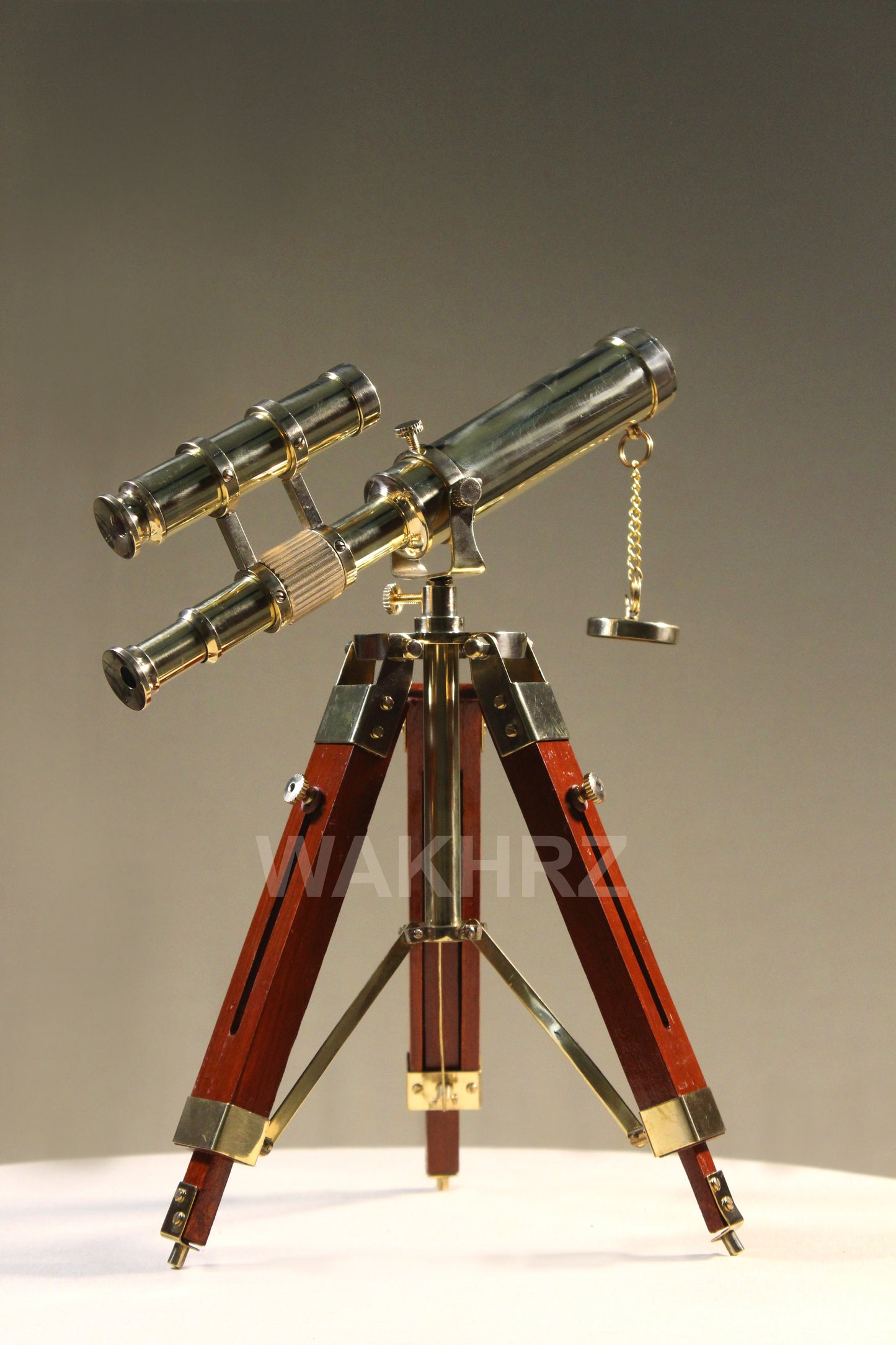 WAKHRZ Brass Nautical Tripod Telescope.