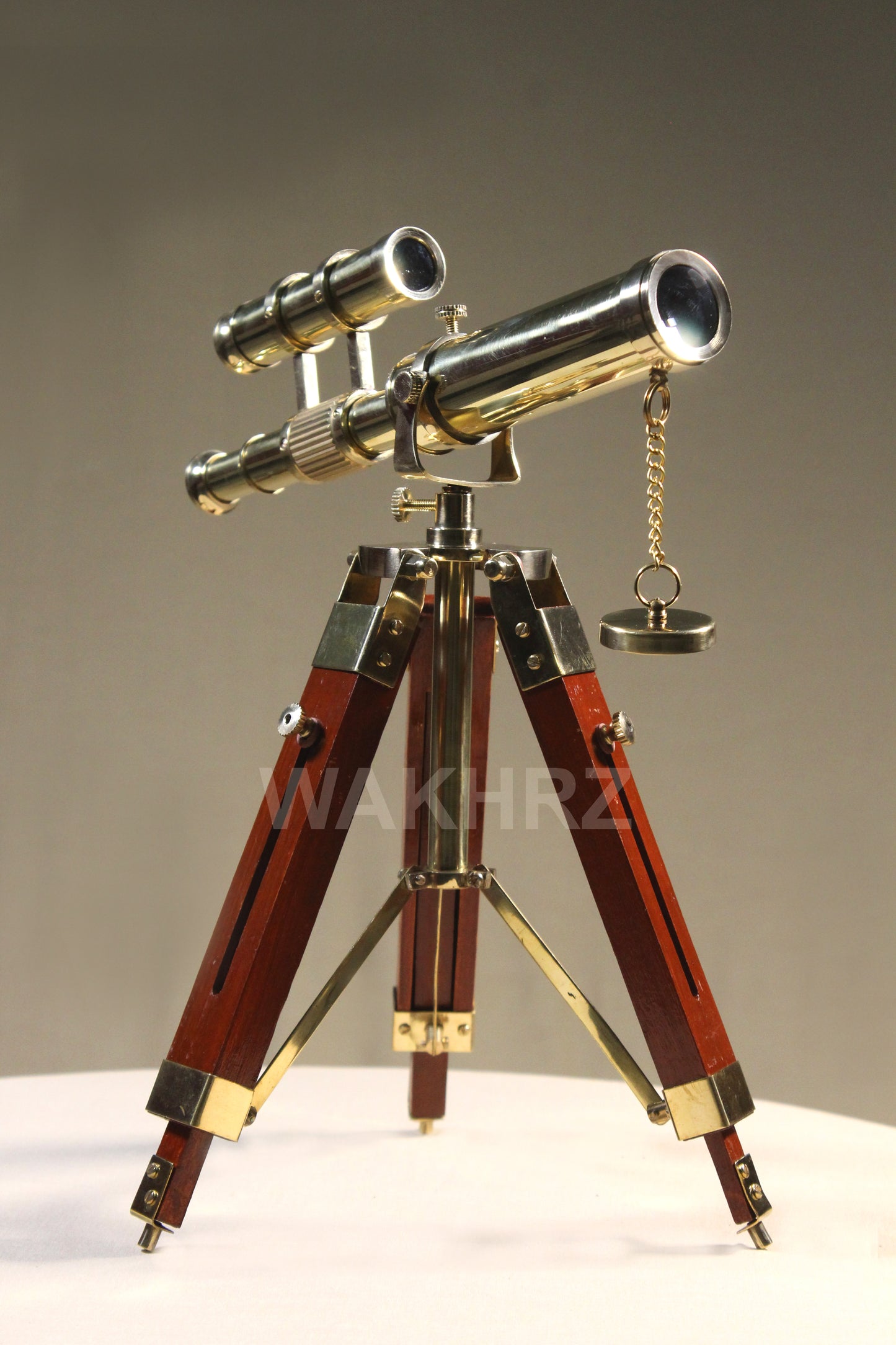 WAKHRZ Brass Nautical Tripod Telescope.