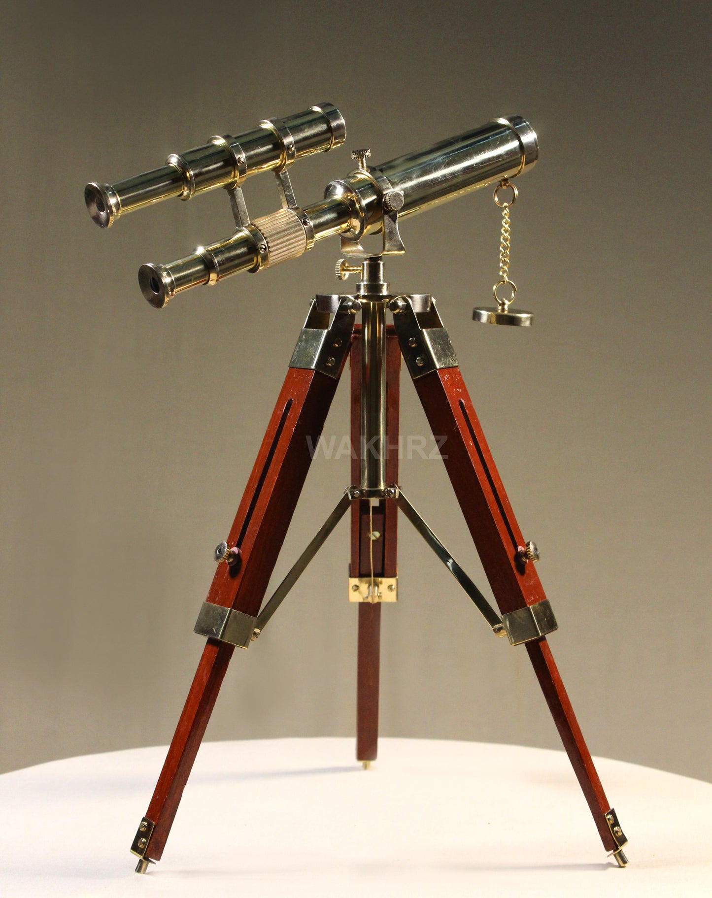 WAKHRZ Brass Nautical Tripod Telescope.