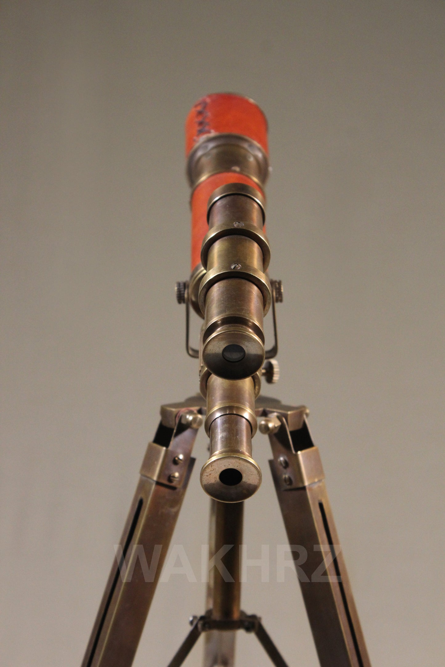 WAKHRZ Double Barrel With Leather Tripod Desk Telescope.