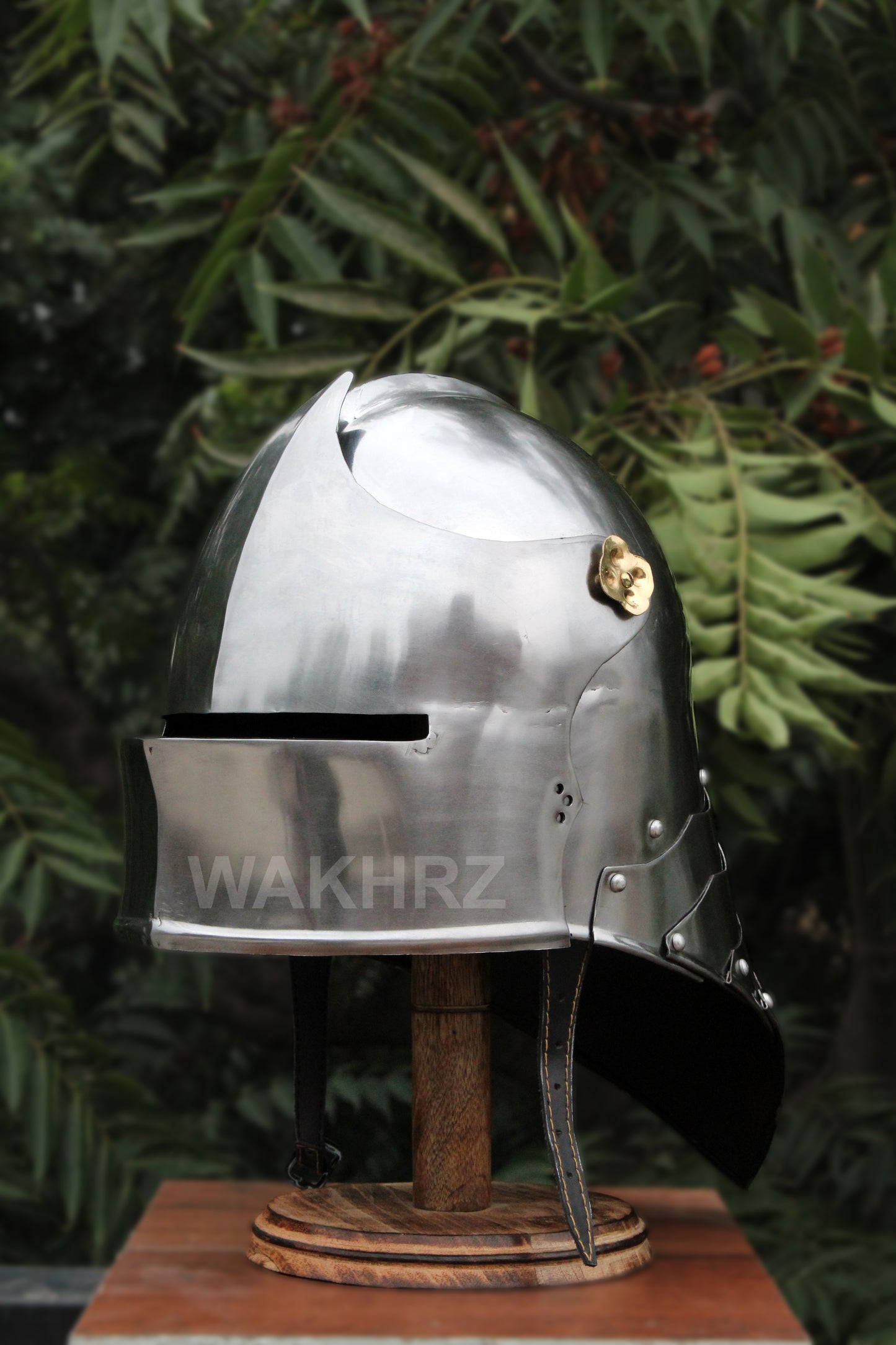 WAKHRZ MEDIEVAL GERMAN SALLET REENACTMENT BATTLE WARROIR HELMET.