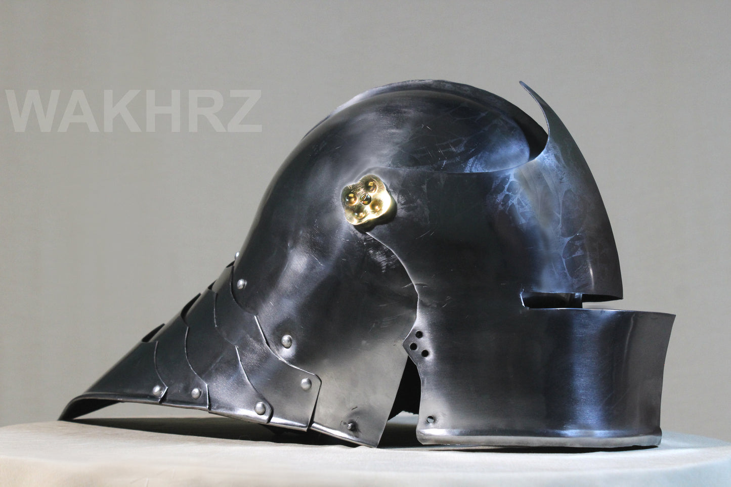 WAKHRZ MEDIEVAL GERMAN SALLET REENACTMENT BATTLE WARROIR HELMET.