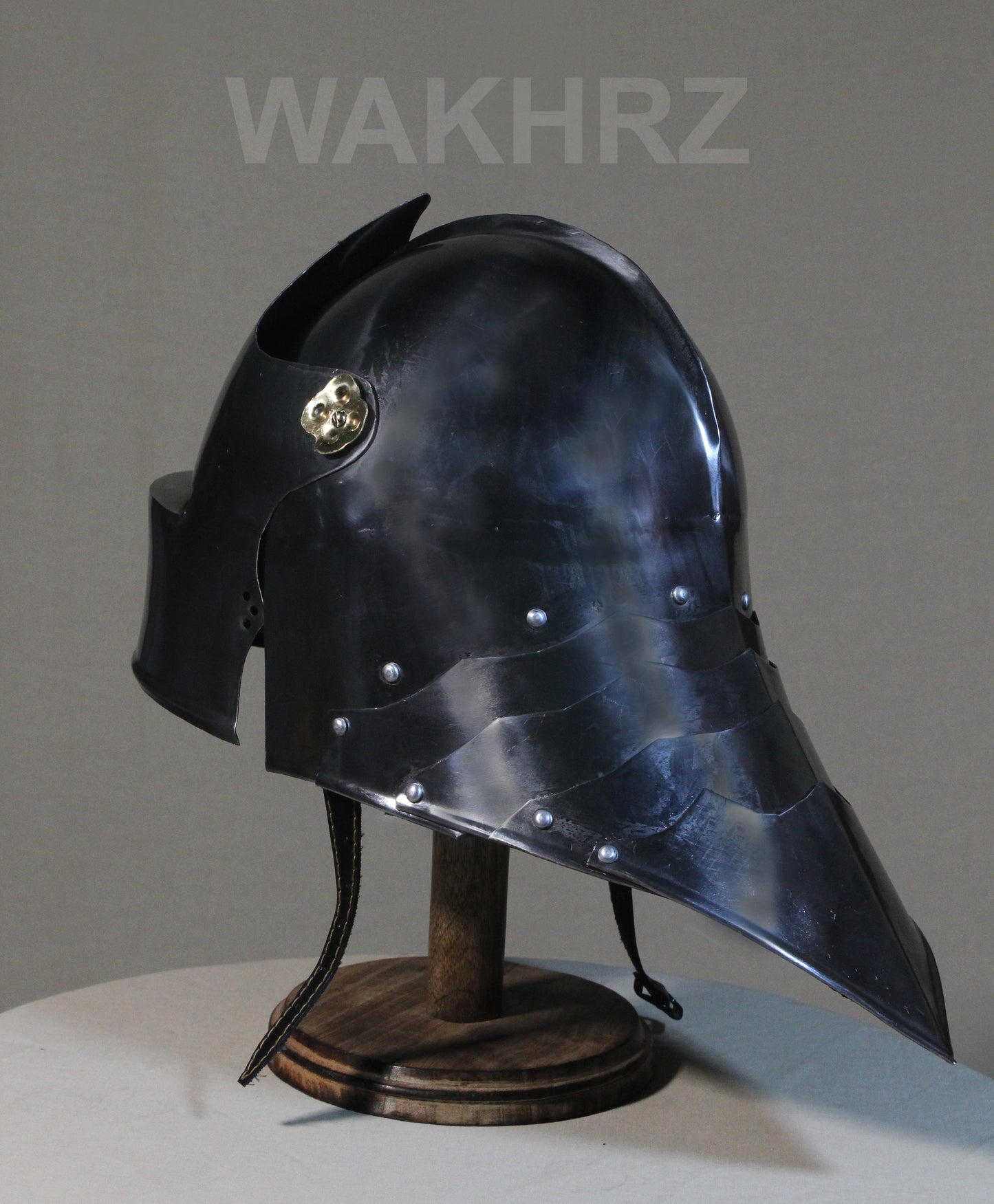 WAKHRZ MEDIEVAL GERMAN SALLET REENACTMENT BATTLE WARROIR HELMET.