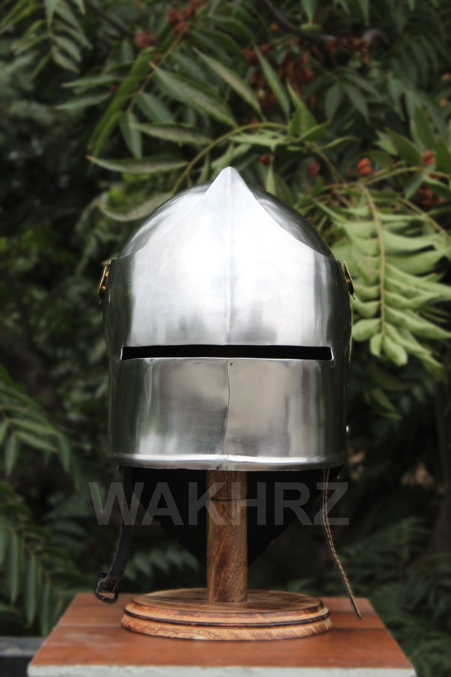 WAKHRZ MEDIEVAL GERMAN SALLET REENACTMENT BATTLE WARROIR HELMET.