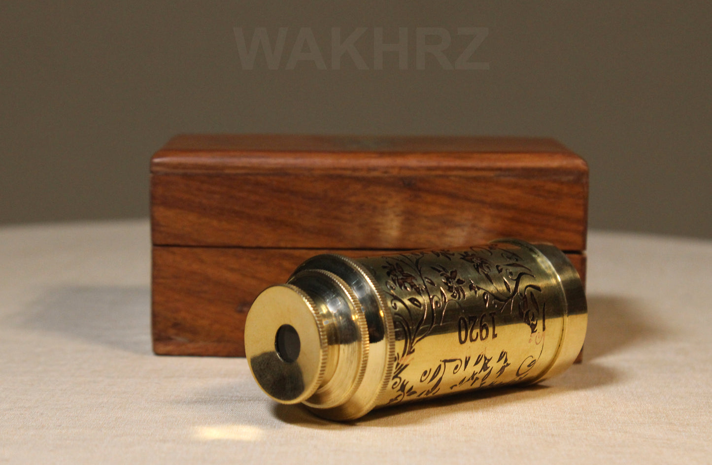 WAKHRZ ( Mini ) DOLLOND LONDON TELESCOPE WITH WOODEN BOX.