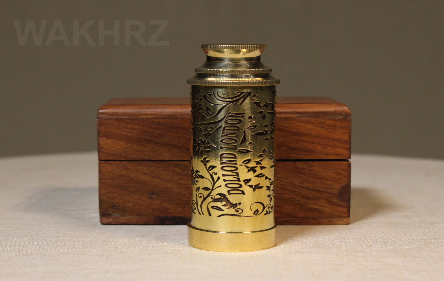 WAKHRZ ( Mini ) DOLLOND LONDON TELESCOPE WITH WOODEN BOX.