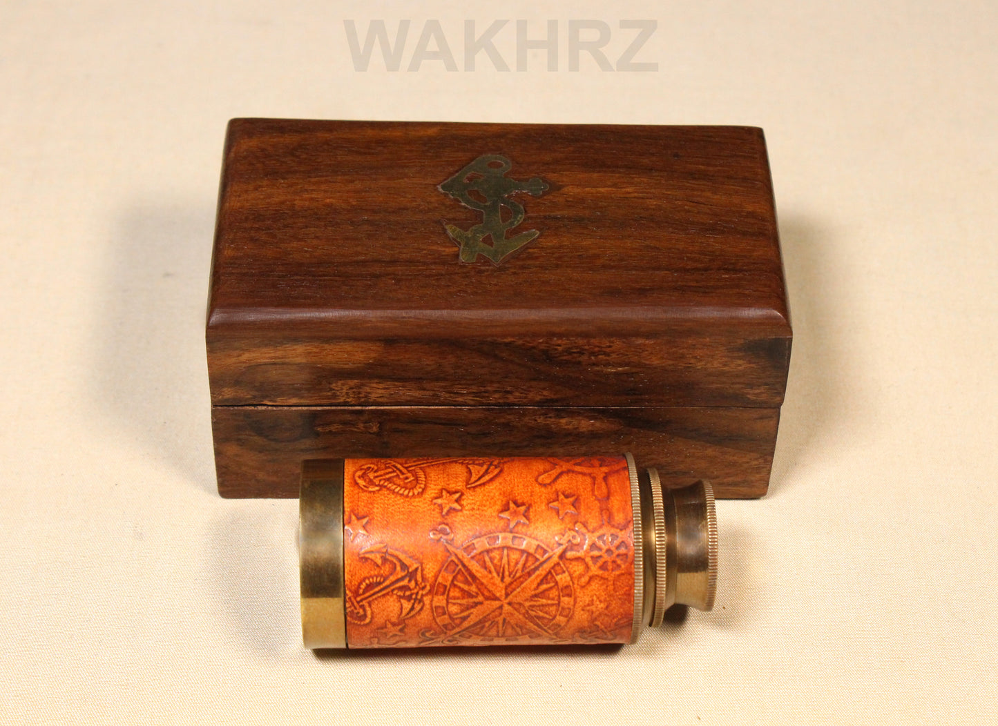 WAKHRZ ( Mini ) DOLLOND LONDON 1920 TELESCOPE WITH WOODEN BOX.