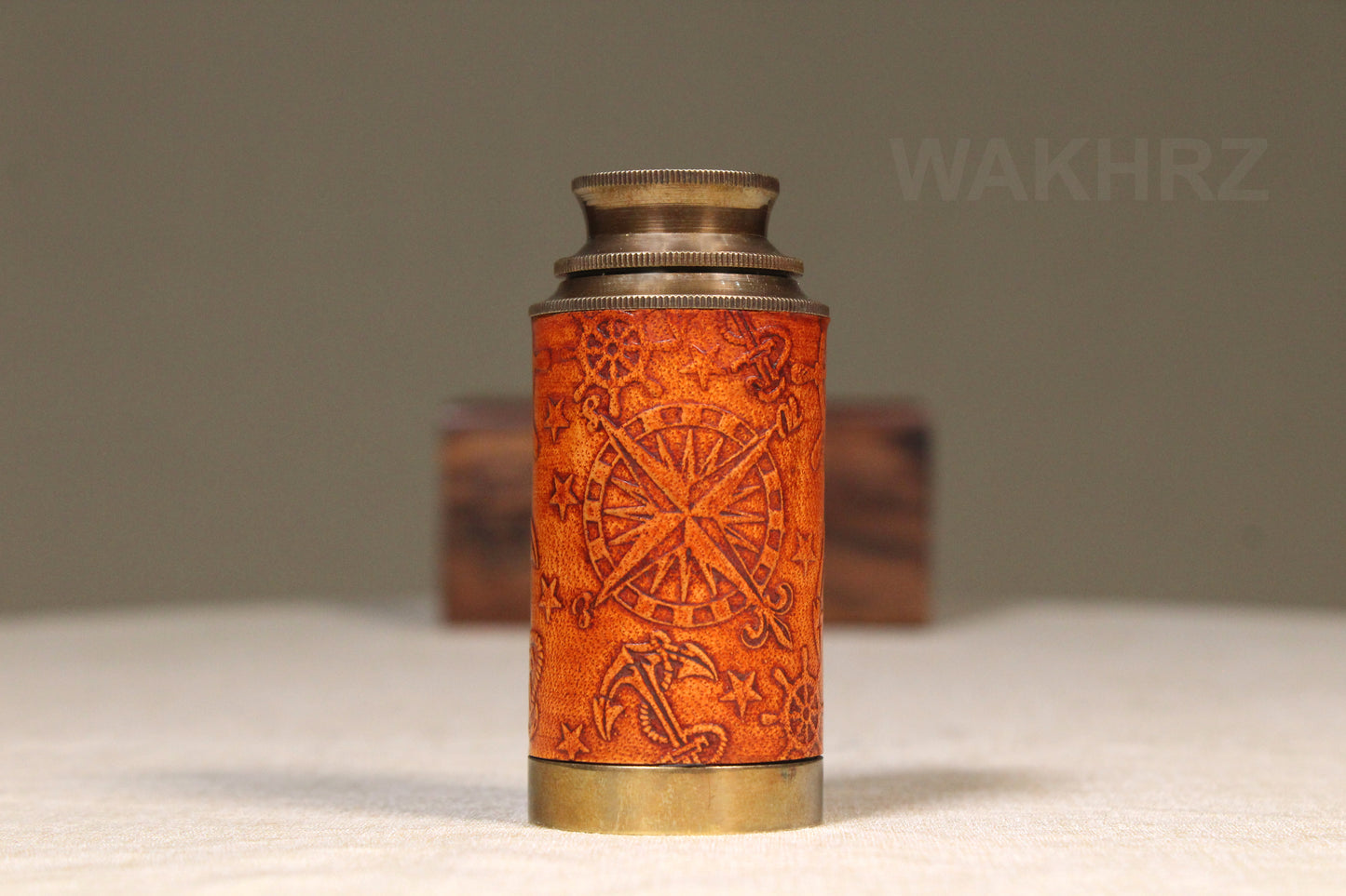 WAKHRZ ( Mini ) DOLLOND LONDON 1920 TELESCOPE WITH WOODEN BOX.