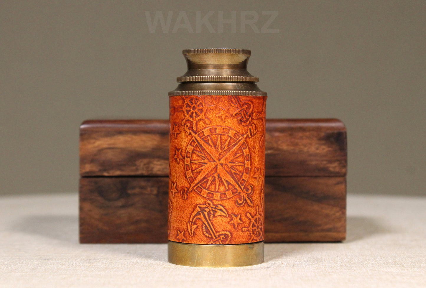 WAKHRZ ( Mini ) DOLLOND LONDON 1920 TELESCOPE WITH WOODEN BOX.