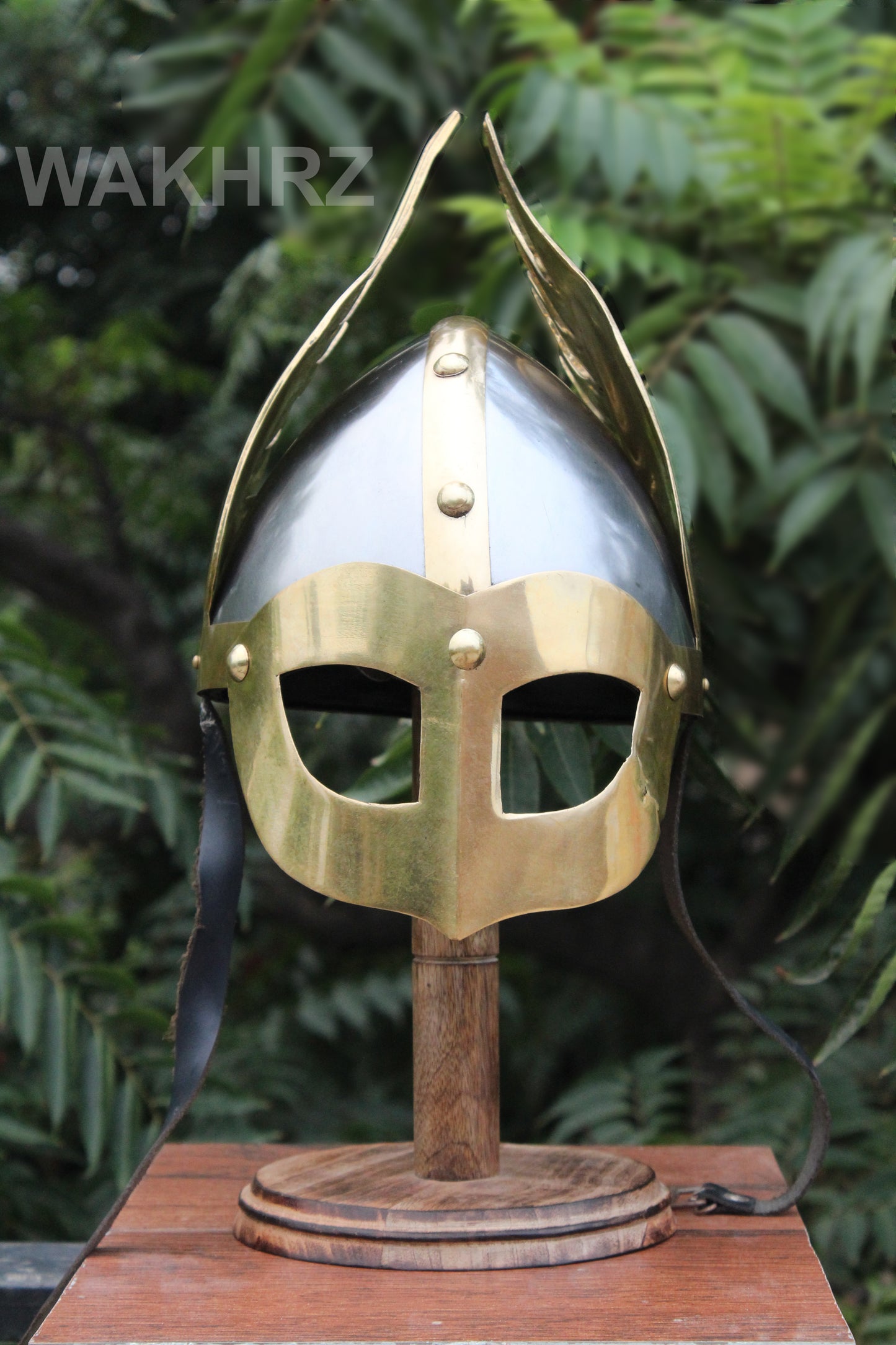 WAKHRZ NORMAN NASAL KING’S DELUXE EMPEROR HELMET WITH BASE.