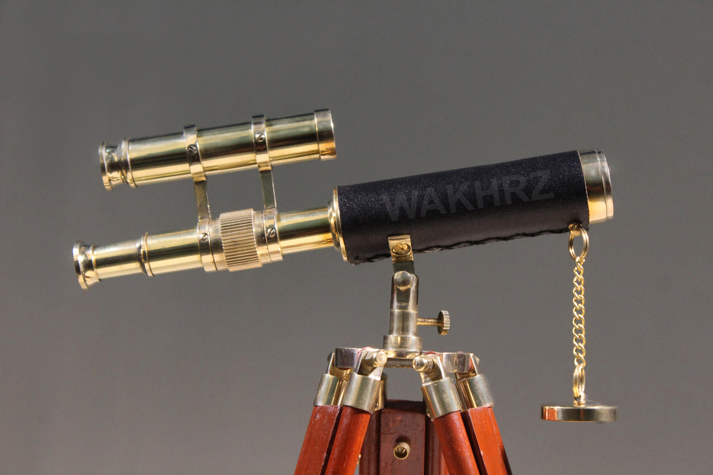 WAKHRZ Vintage Double Barrel Tripod Telescope.