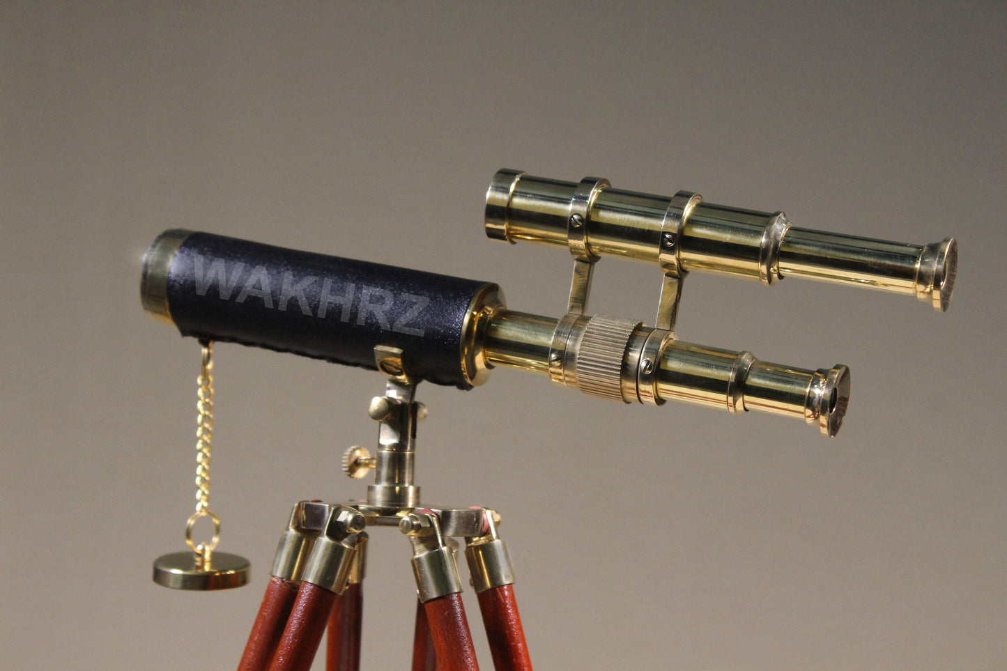 WAKHRZ Vintage Double Barrel Tripod Telescope.
